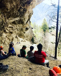 People taking a break from working on a PASS project