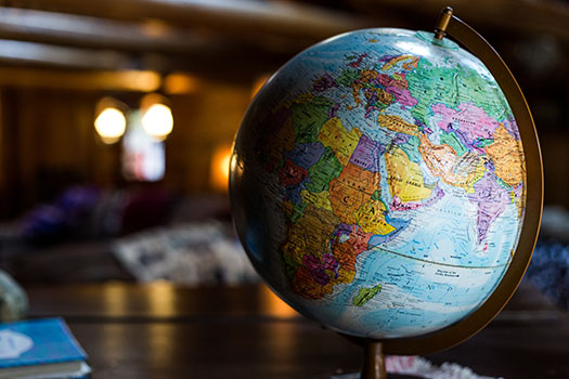 Picture of globe.